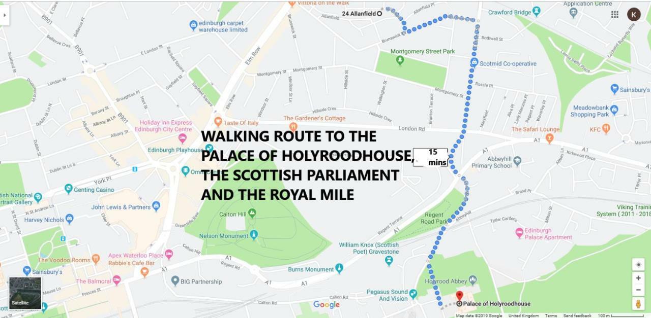 Ideal Central Edinburgh Location With Free On-Site Private Parking Екстер'єр фото